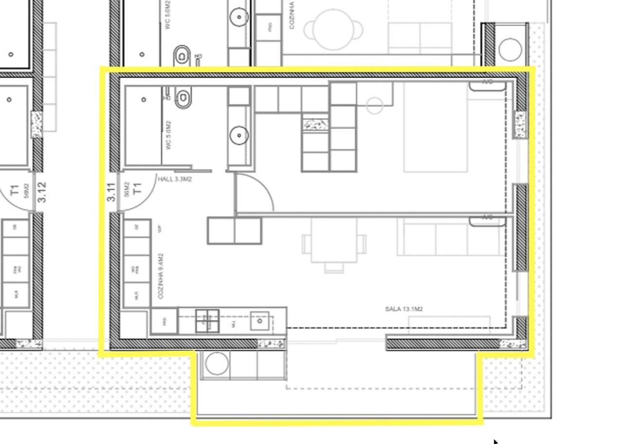 NOVO Apart. T1 de GAVETO c/piscina, ginásio e garagem em S. Victor-24