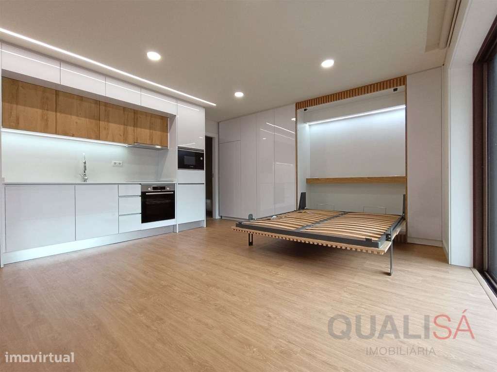 Apartamento T0 novo, equipado e com varanda, localizado na Cedofeit... - Grande imagem: 5/32