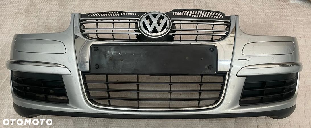 VW Golf V kombi Jetta 1K5 zderzak przód przedni grill atrapa halogeny LA7W - 1