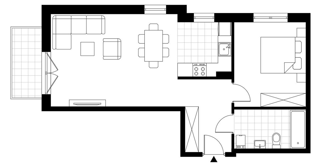 Ogrody centrum 2 | mieszkanie 2-pok. | A.0.9 - Pełny obrazek: 4/9