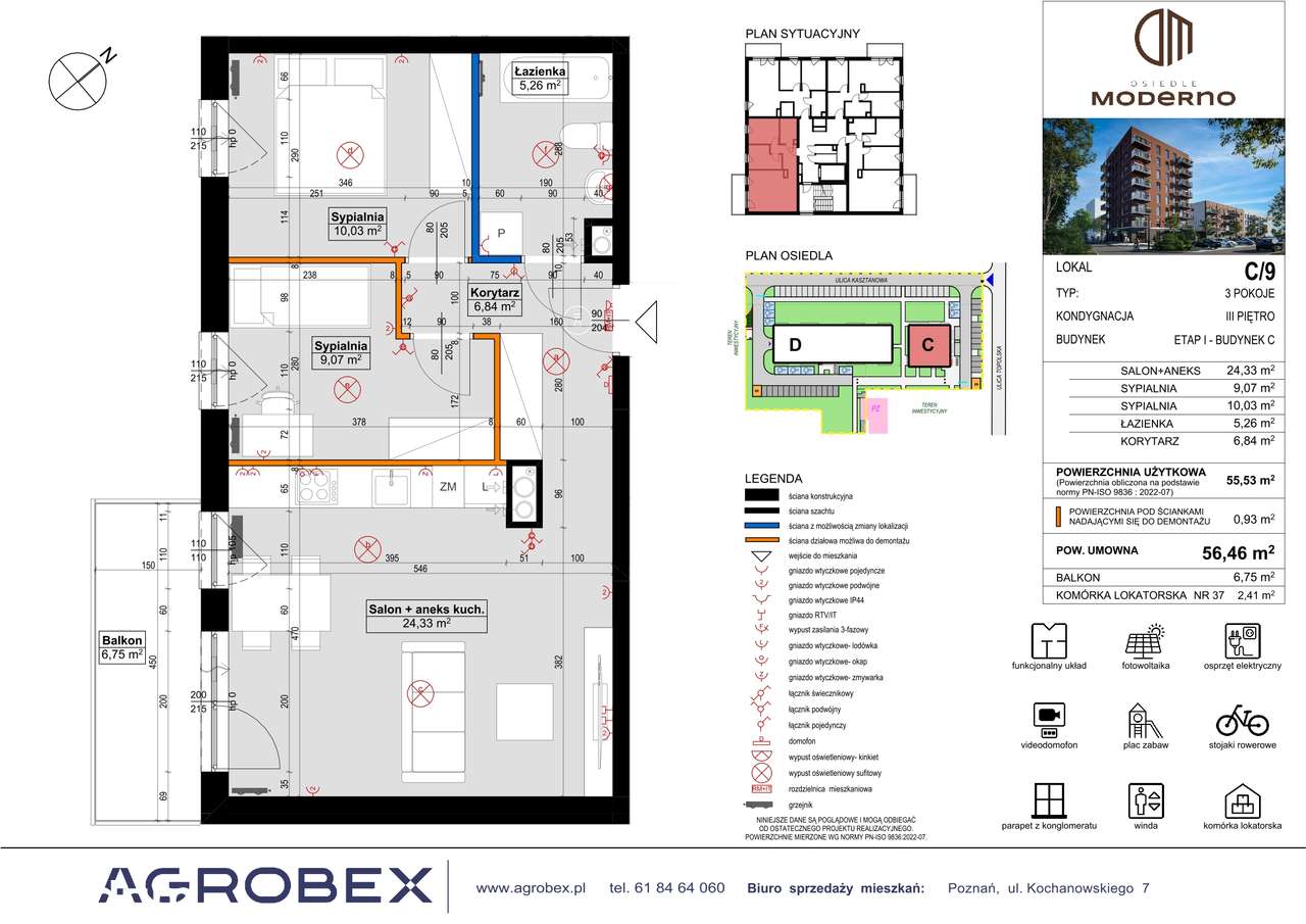 Osiedle Moderno | mieszkanie 3-pok. | C_9 - Pełny obrazek: 2/9