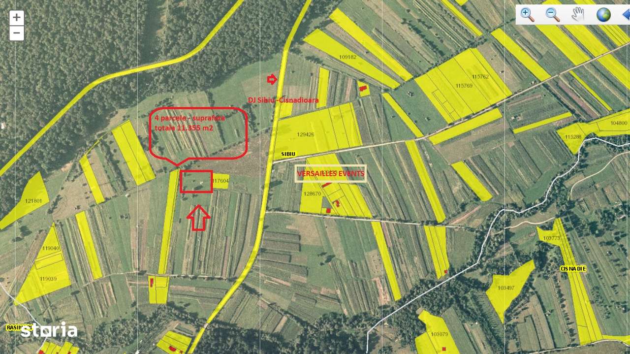 Teren 11350 m2 Sibiu, langa Padurea Dumbrava drum Sibiu-Cisnadioara-3