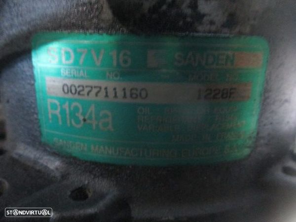 Compressor AC SD7V16 1228F PEUGEOT 406 2002 2.2HDI 16V 135CV 4P CINZA DIESEL SANDEN - 1