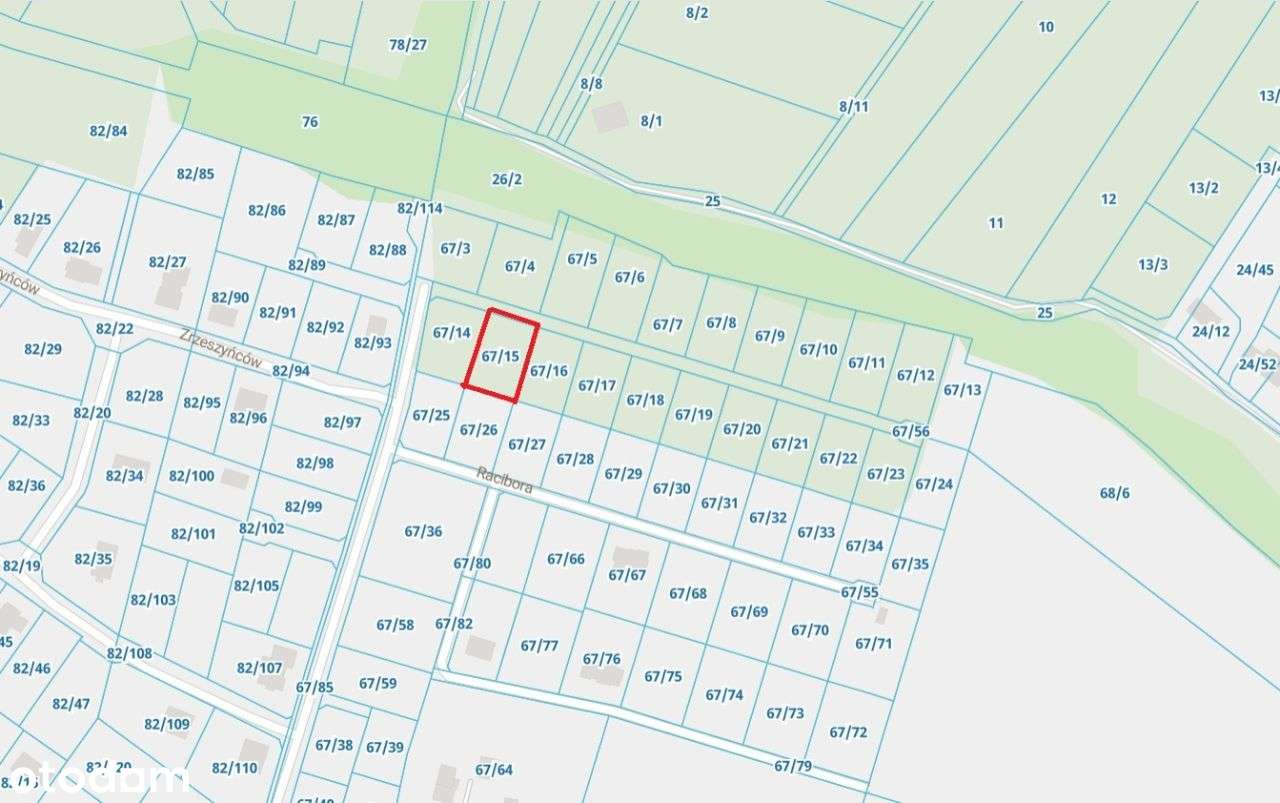 Działka budowlana w Otominie - Pełny obrazek: 3/3