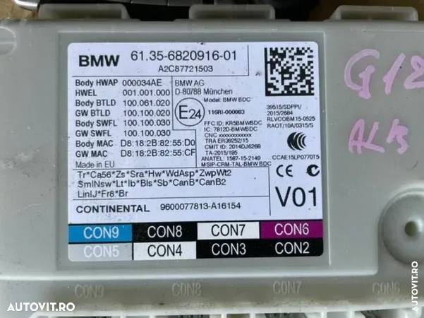 calculator ecu de bmw g12 750il g11 750xi G30 M550ix N63R N63B44C kit pornite ecu modul BDC cheie cas Etc - 7