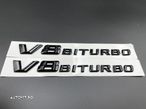 Set embleme Mercedes V8 Biturbo aripa Negru / Crom - 4