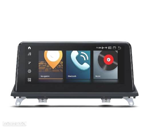 AUTO RADIO GPS ANDROID 12 PARA BMW X5 E70 07-10 X6 E71 07-10 COM SISTEMA CCC - 1