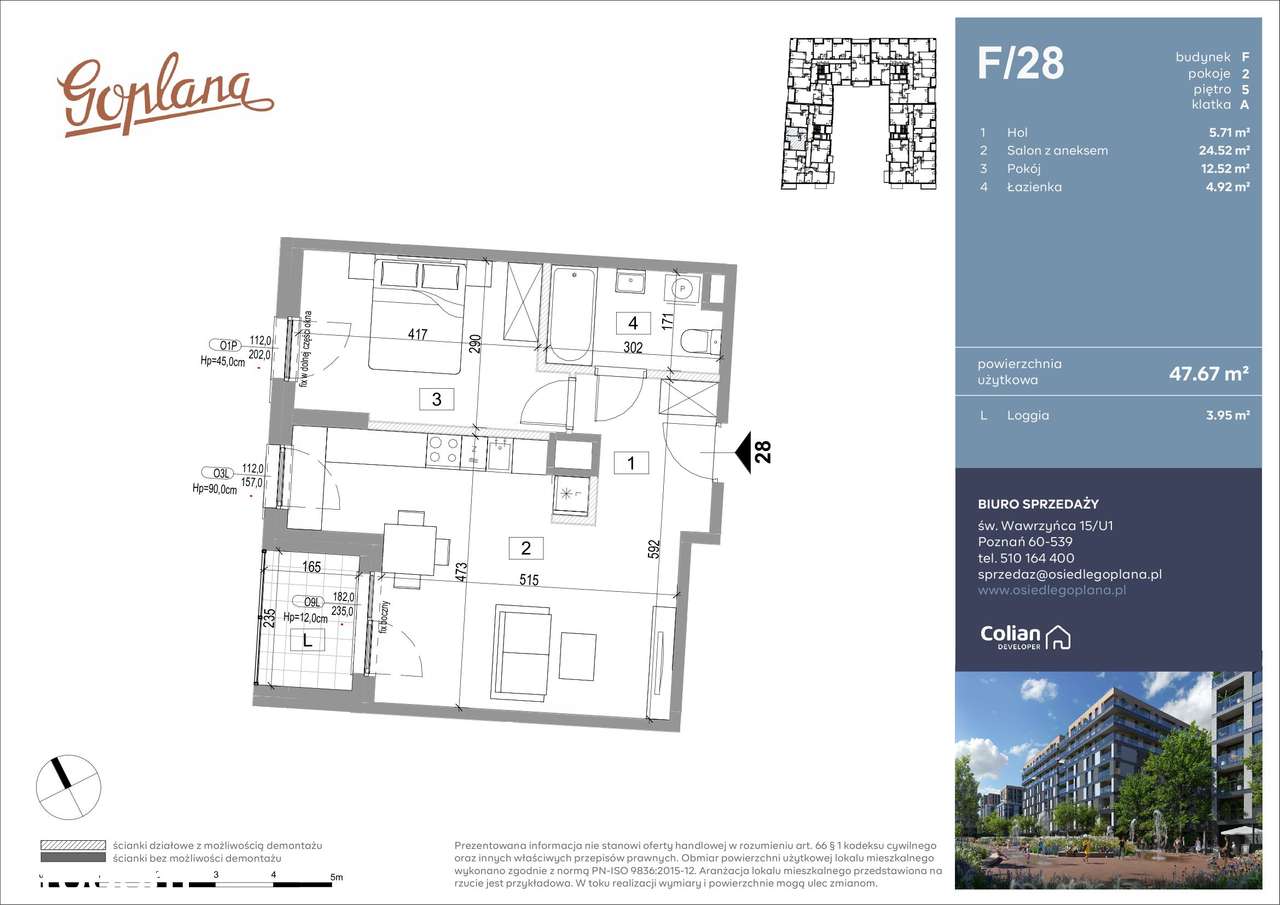 Osiedle Goplana | mieszkanie 2-pok. | F28 - Pełny obrazek: 2/7