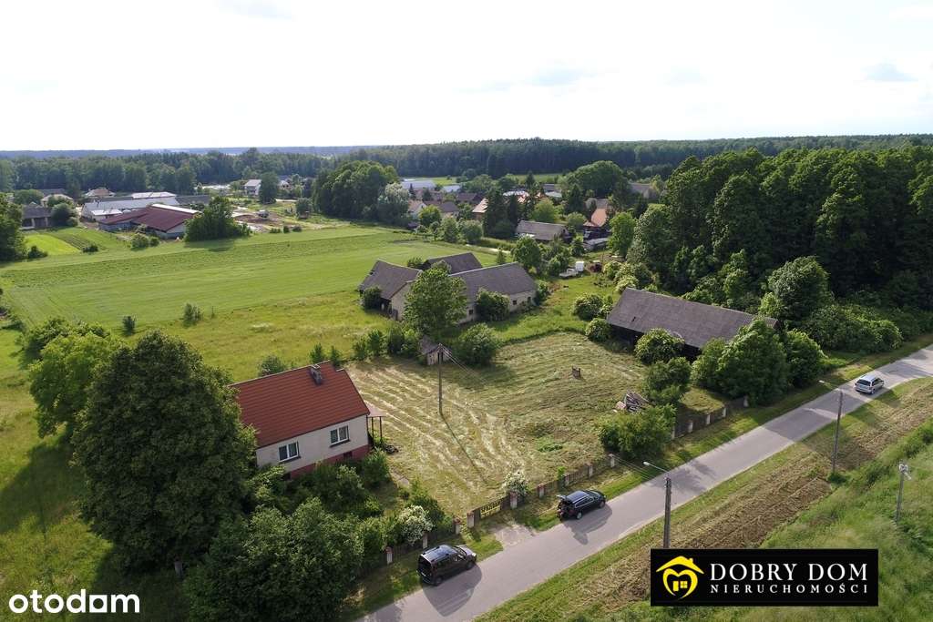 Podlaskie siedlisko z lasem i zabudowaniami