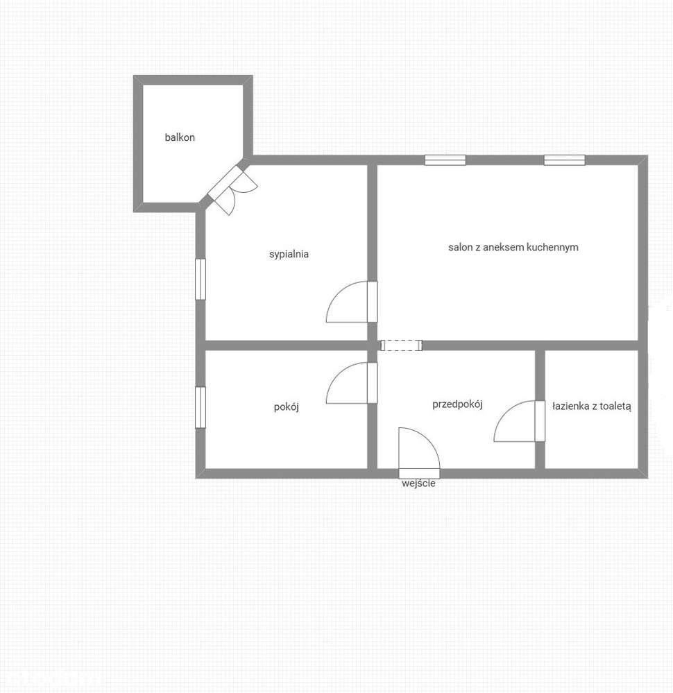 Mieszkanie 3 pokoje z balkonem _ 15 min od Wrocławia-10