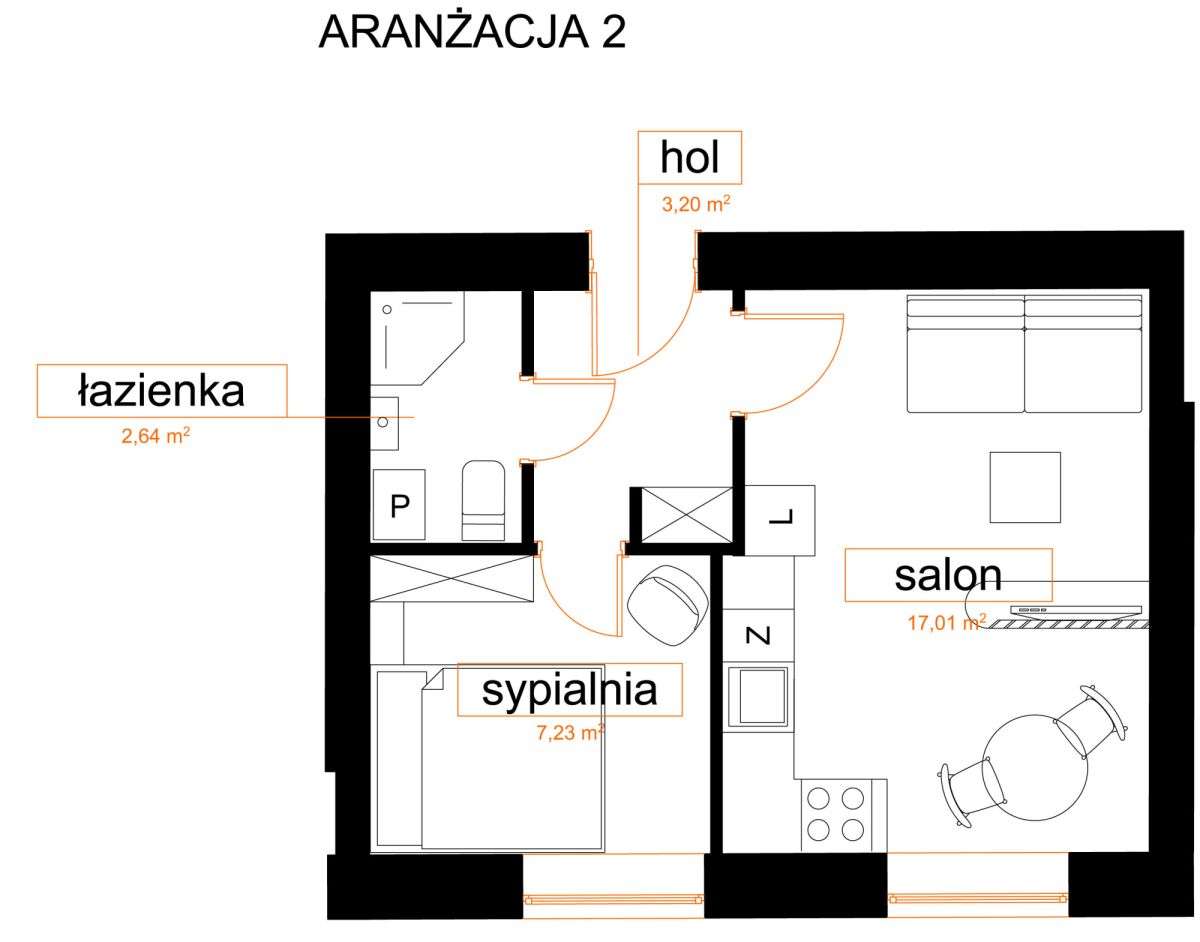 Plac Plac Hallera / Szanajcy 11 . 30 m2 2 piętro-18