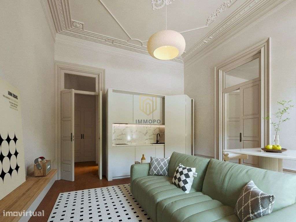Apartamento T1 com jardim no centro do Porto - Grande imagem: 5/16