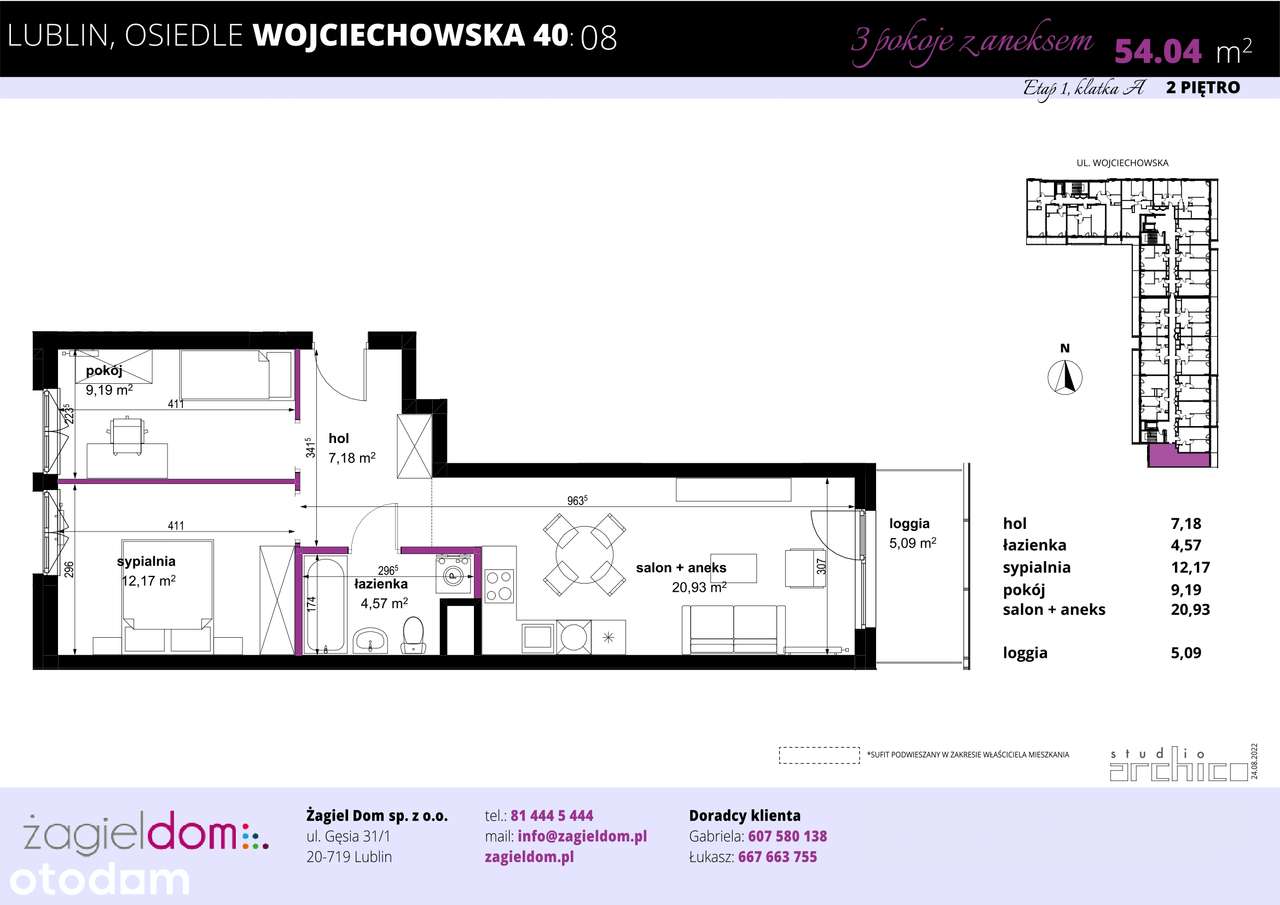 Wojciechowska Square | mieszkanie 8 - Pełny obrazek: 2/8