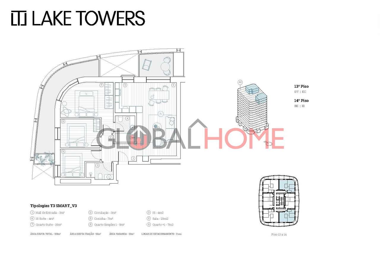 Apartamentos T3 – Lake Towers | Arca d’Água, Porto-14