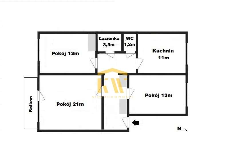 3 pok 74m 2 piętro Zamłynie z garażem-13