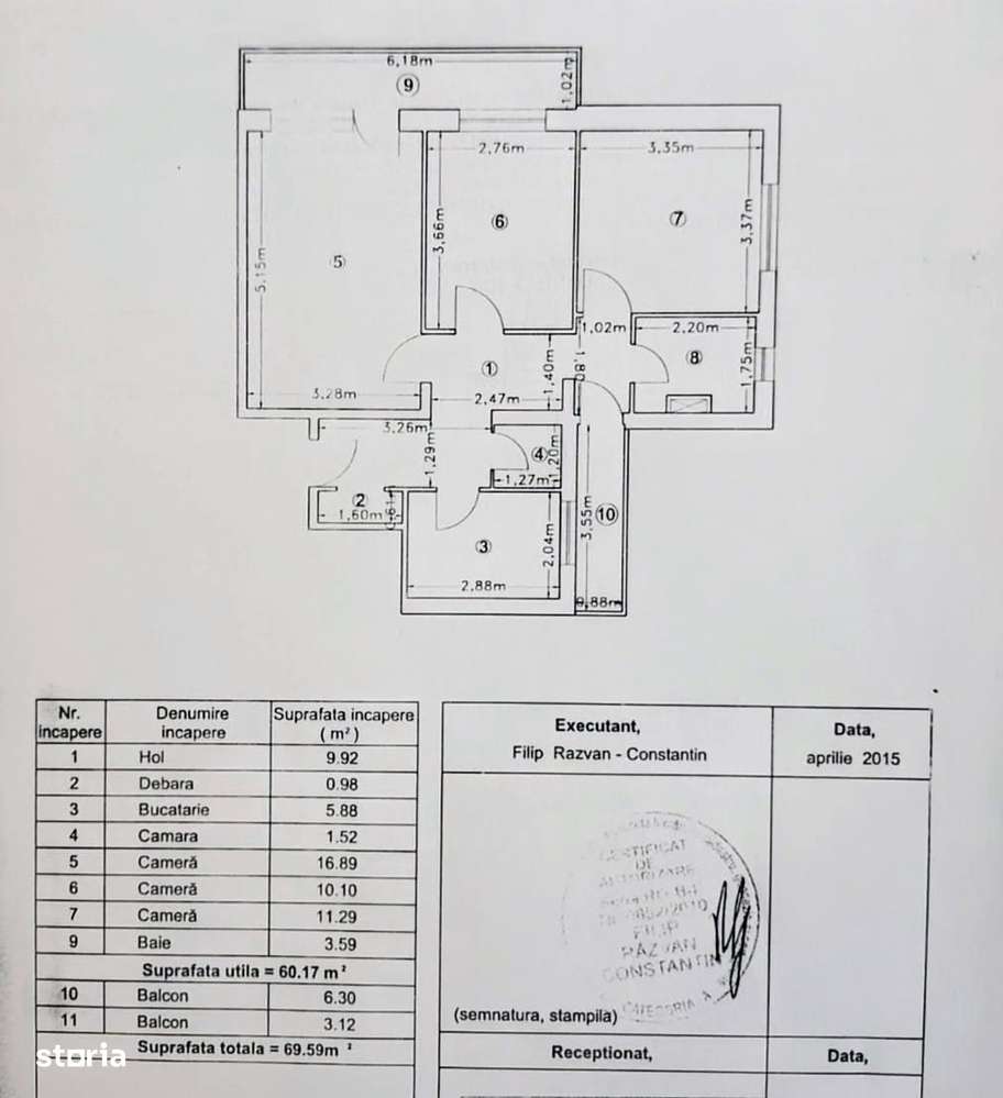 Apartament 3 camere, 70 m², 2 balcoane – Drumul Taberei, lângă metrou - Imagine principală: 2/19