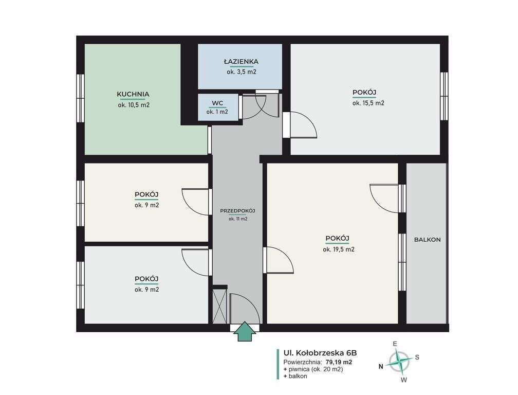 4 pokoje• duży balkon• I piętro• super lokalizacja-19