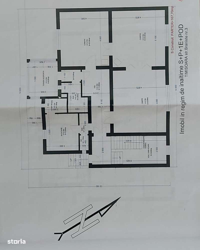 De închiriat – Casă 300 mp în Centru, ideală pt birouri, clinică sau g - Imagine principală: 4/7