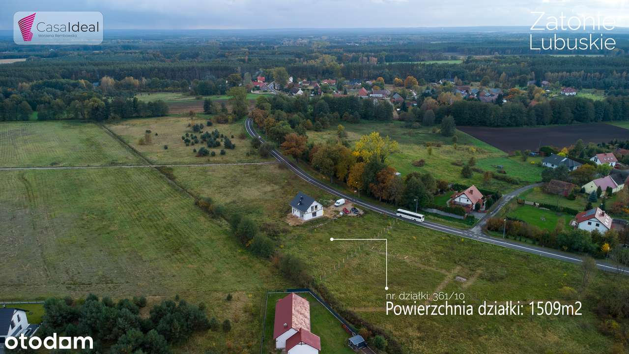 Na sprzedaż działka budowlana 1509 m² – Zatonie, ul. Zielonogórska!-5