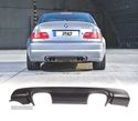 DIFUSOR PÁRA-CHOQUES TRASEIRO PARA BMW E46 LOOK M3 CSL COUPE CABRIO SEDAN SAIDA DUPLA 98-05 - 4