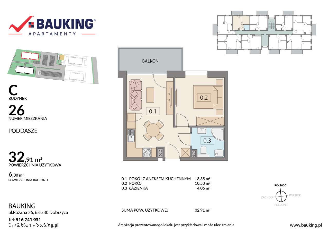 Apartament Jarocin, ul. Warciana BAUKING - TUŻ PRZY LESIE - Pełny obrazek: 3/20