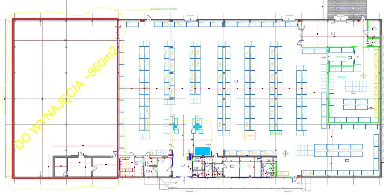 Wynajmę halę magazynową 860 m2