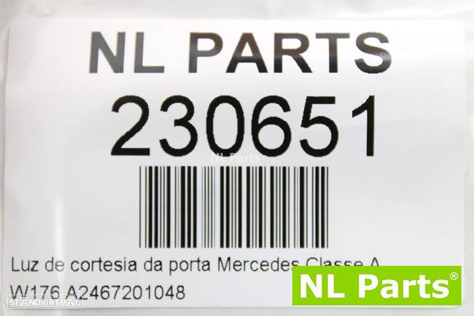 Luz de cortesia da porta Mercedes Classe A W176 A2467201048 - 4