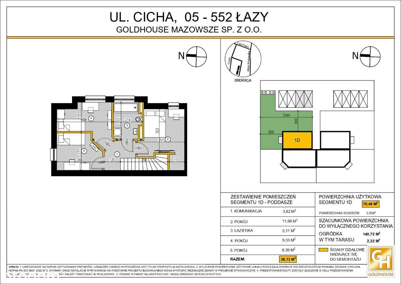 Ogródek. Dwa miejsca parkingowe.Segment 1D - Pełny obrazek: 2/8