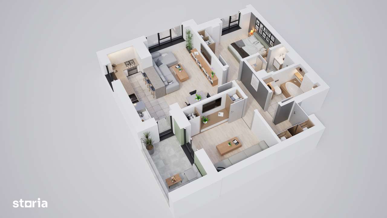 Apartament 3 camere într-o comunitate privată-14