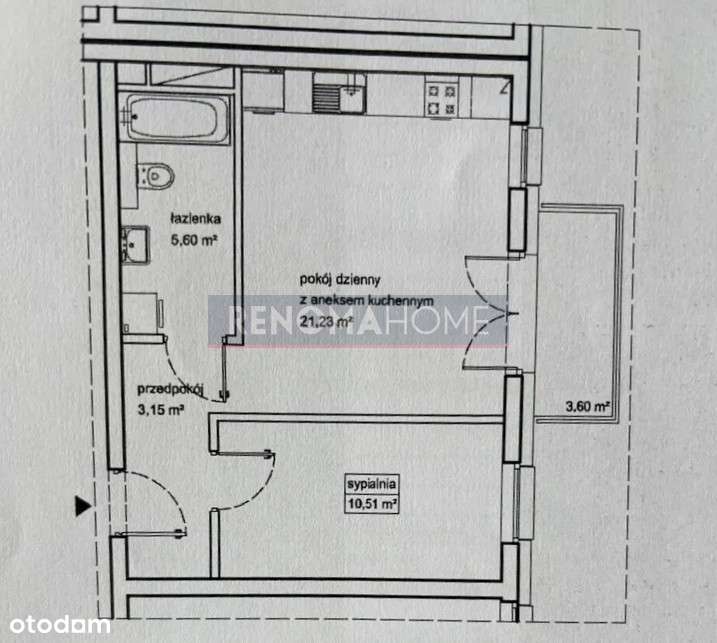 Centrum | 2 pokoje | 2014 | Balkon - Pełny obrazek: 5/5