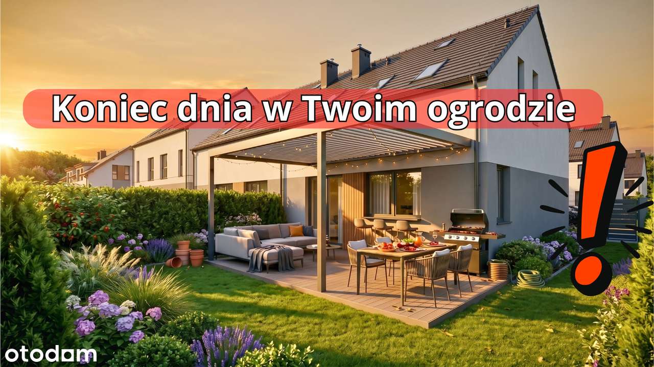 BRAK SKOSÓW - GARAŻ - OD POŁUDNIA - POMPA CIEPŁA - KANALIZACJA
