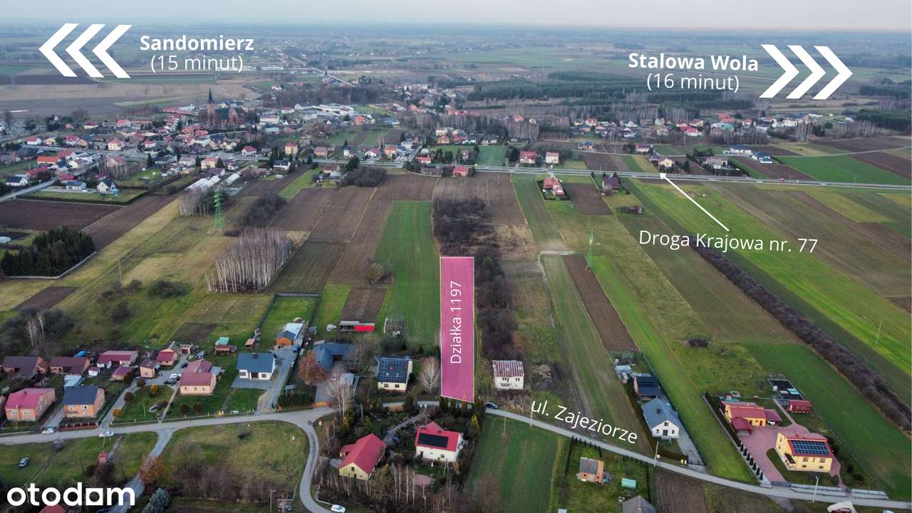 Działka 26 ar pod budowę domu, media przy granicy – Kępie Zaleszańskie - Pełny obrazek: 4/6