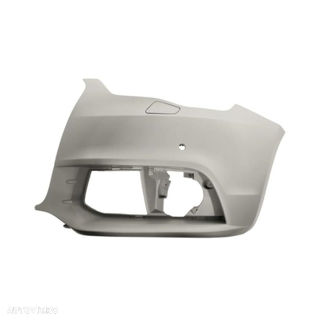 Parte laterala bara, colt lateral flaps fata stanga/dreapta Audi A1 (8x), 04.2010-01.2015, cu gaura senzori de parcare si spalator, primer, 8X0807065CGRU - 1