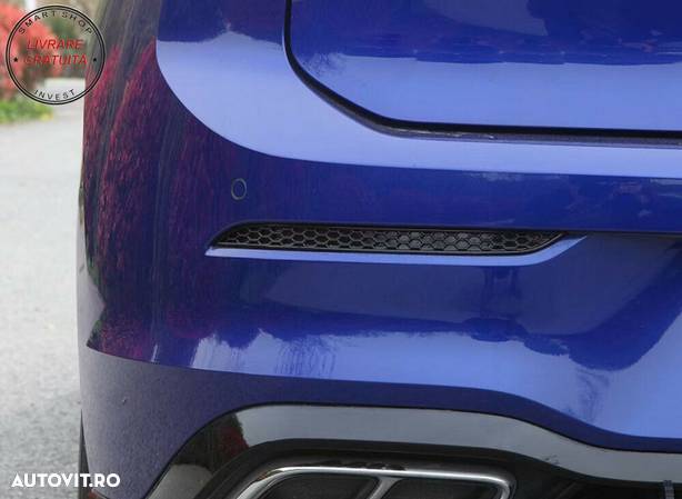 Honeycomb Reflectorizanti Negru Lucios Bara Spate VW Golf 8 VIII Hatchback (2020-u- livrare gratuita - 11