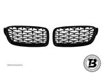 Grile Duble compatibile cu BMW Seria 3 F30 F31 Diamond Black Design - 2