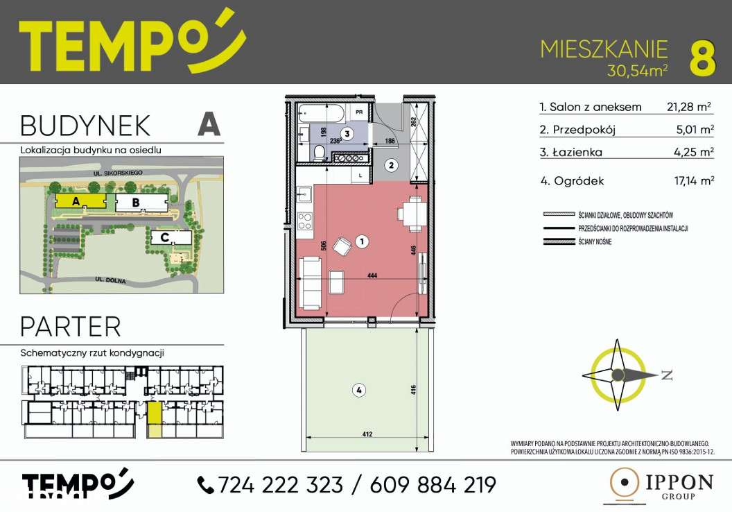 Osiedle TEMPO | kawalerka | A8 | ogródek | garaż | smart home - Pełny obrazek: 3/13