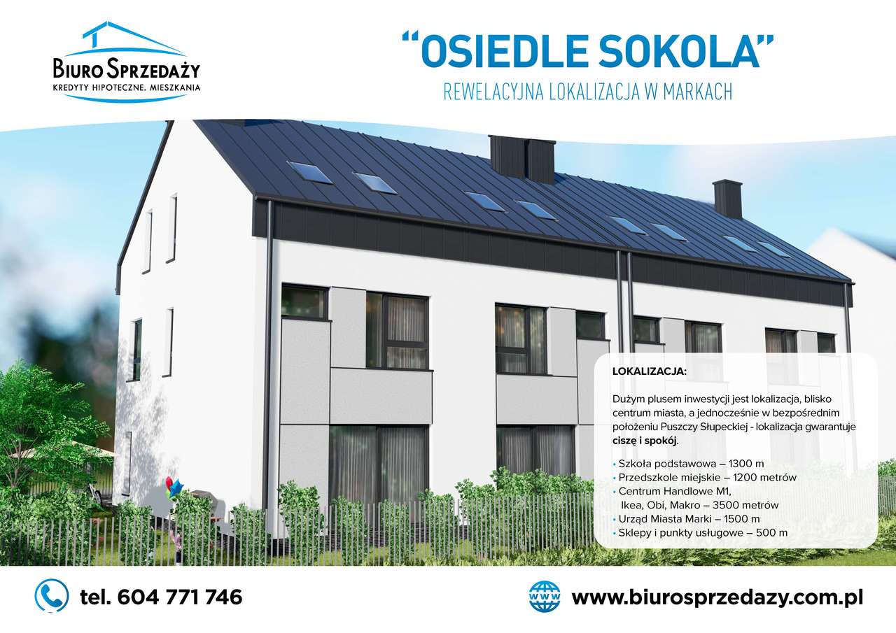 KOMPAKTOWY SEGMENT Z GARAŻEM+PODJAZD+OGRÓDEK-5