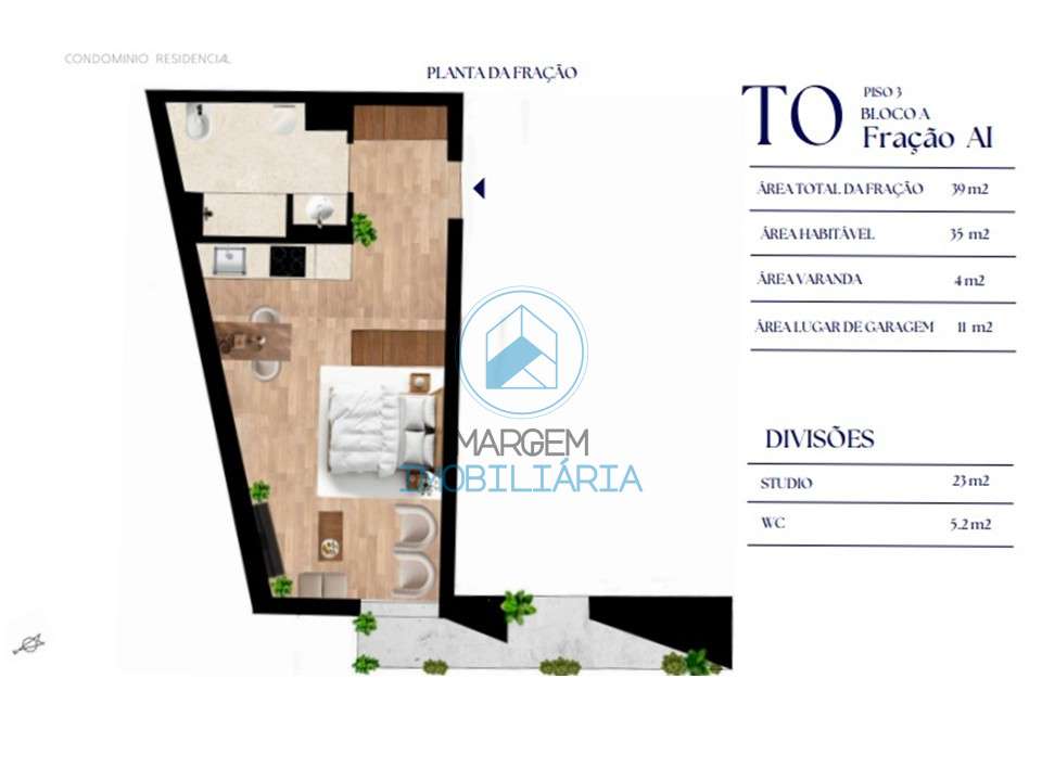 Estúdios c/varanda e garagem a 5 min da Faculdade Medicina do Porto-0