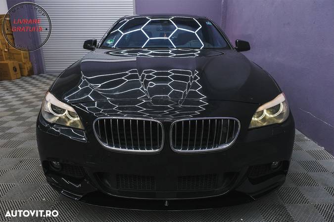 Prelungire Bara Fata BMW Seria 5 F10 F11 (2011-2017) M-Performance Design Negru Lu- livrare gratuita - 18