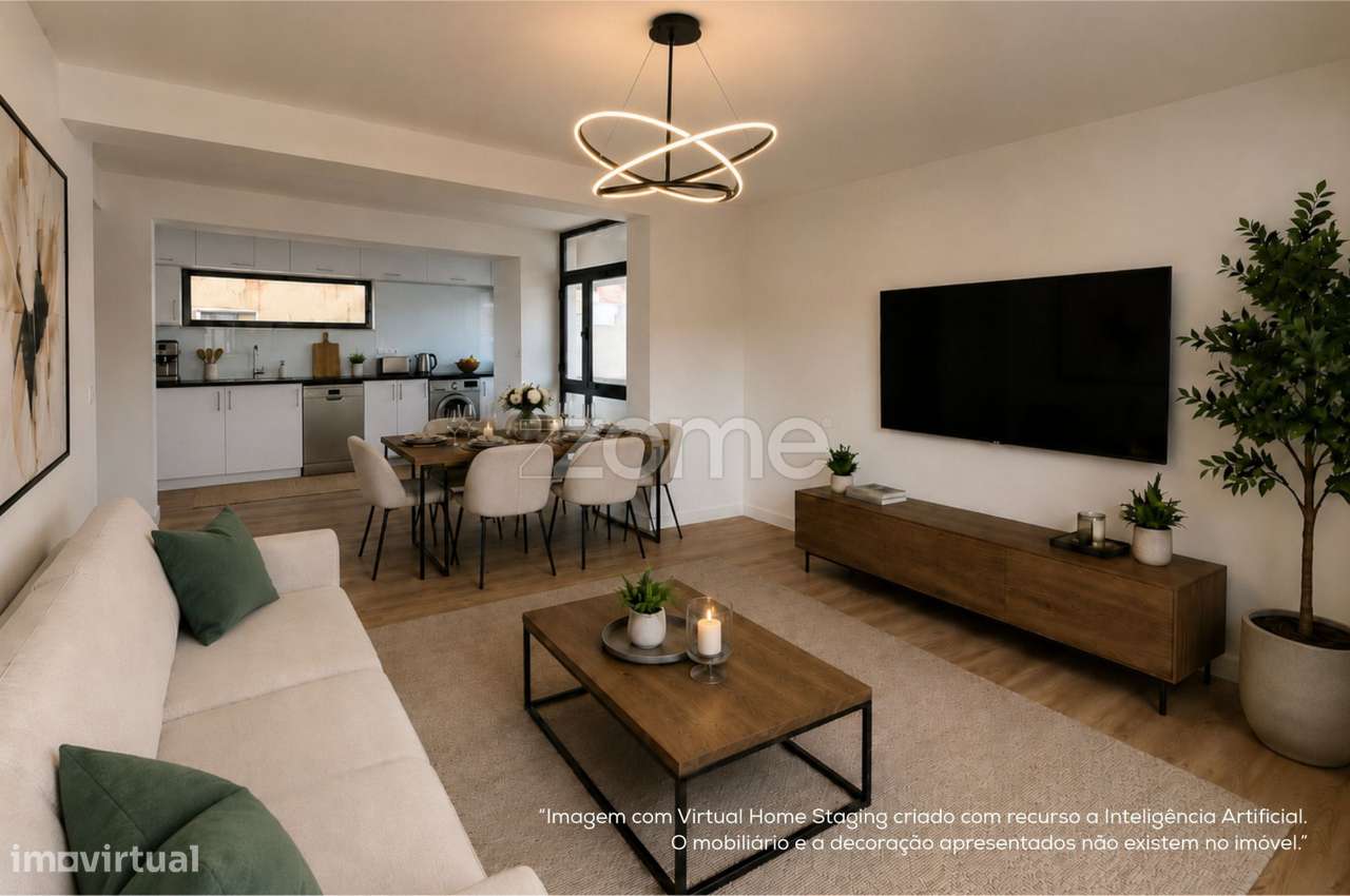 Apartamento T2 renovado no Paim.-22
