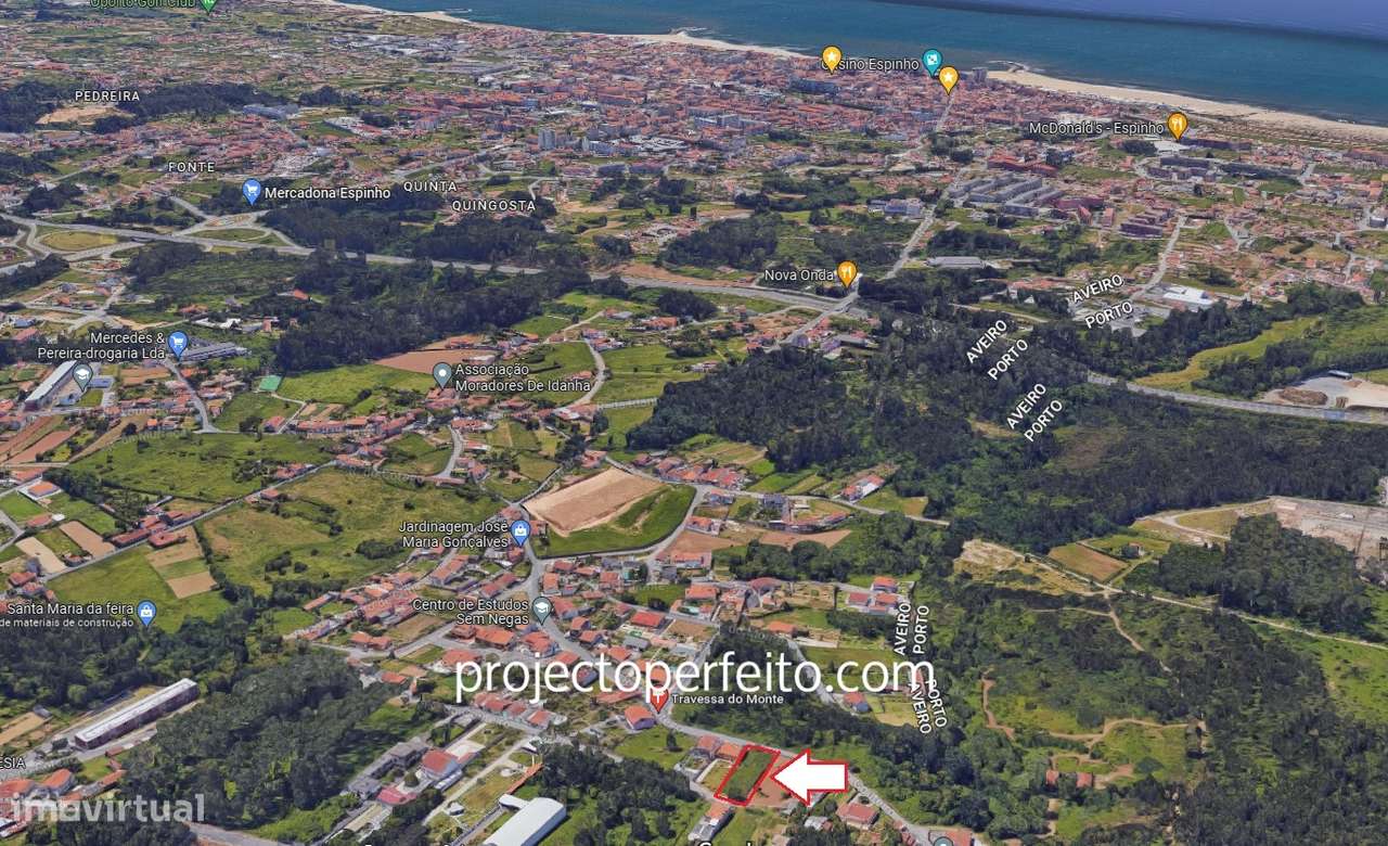 Terreno Para Construção  Venda em Anta e Guetim,Espinho - Grande imagem: 4/6