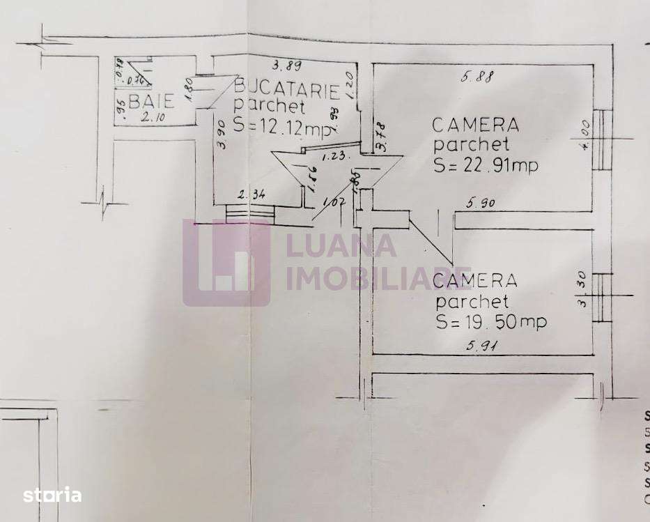 Apartament 2 camere de vanzare | Centrul Istoric Catedrala | etaj 1 |-7