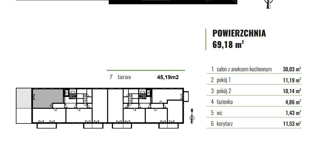 Mieszkać, cieszyć się DUŻYM, WYJĄTKOWYM TARASEM 45 m ! Obrzeża Łodzi-3