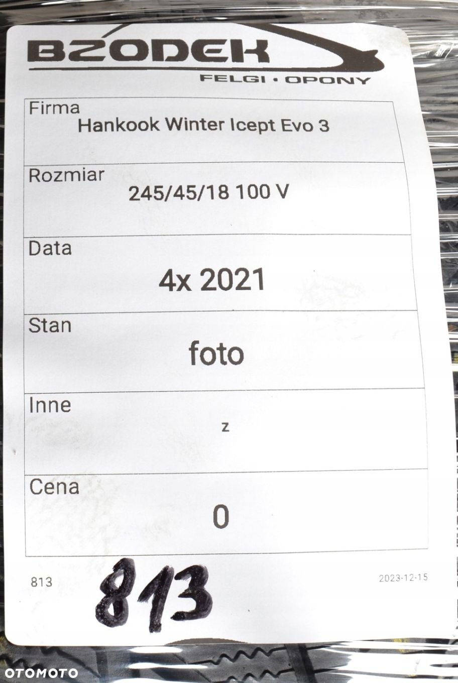 Hankook Winter icept evo3 W330 4x 245/45/18 100 V - 6