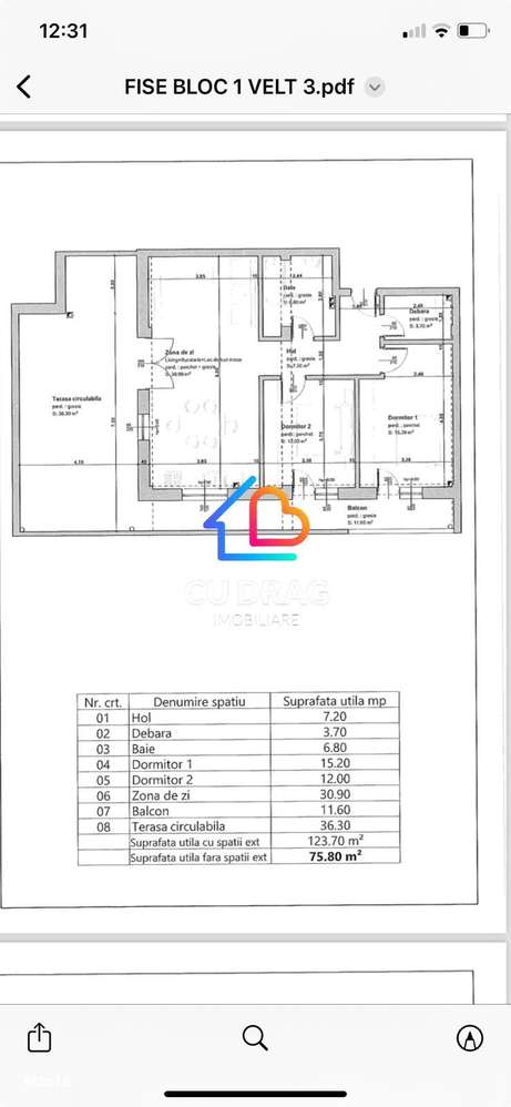 Penthouse 3 camere Selimbar- Confort si priveliste de vis - Imagine principală: 3/3