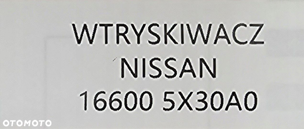 4x NOWY ORG WTRYSKIWACZ NISSAN PATHFINDER / NAVARA 2.5 DCI - 166005X30A - 4