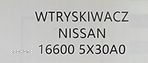 4x NOWY ORG WTRYSKIWACZ NISSAN PATHFINDER / NAVARA 2.5 DCI - 166005X30A - 4