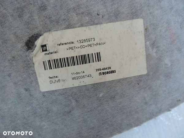 Dywan wykładzina bagażnika Opel Meriva B 13285973 - 3