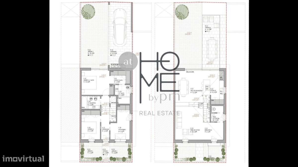 Caramão da Ajuda | Moradia T3 geminada única | Com garagem e terraço-36