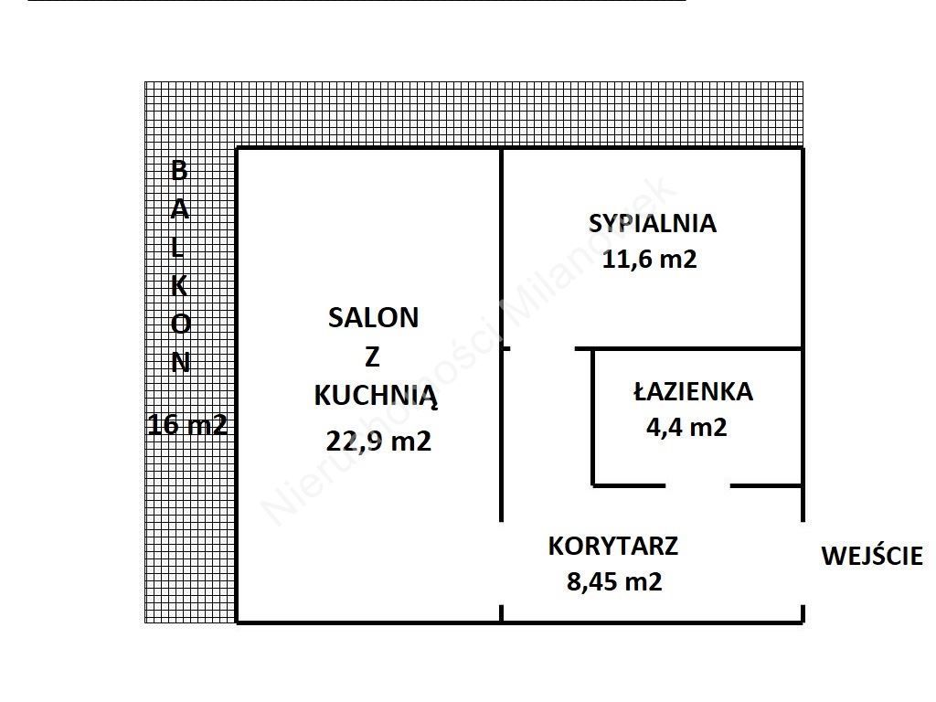 Mieszkanie, 48,60 m², Milanówek